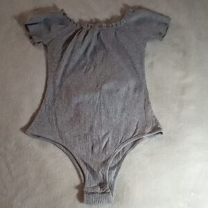 Gray Kids One Piece SIZE Large Ribbed NEW!!!